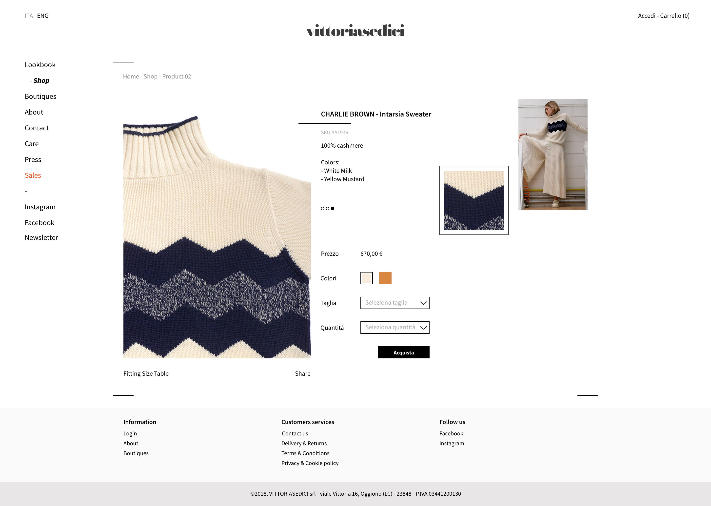 Vittoriasedici sito Shop