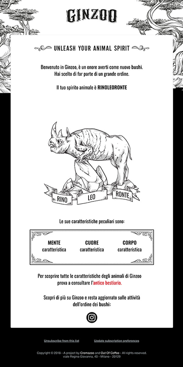 Ginzoo Newsletter Portfolio