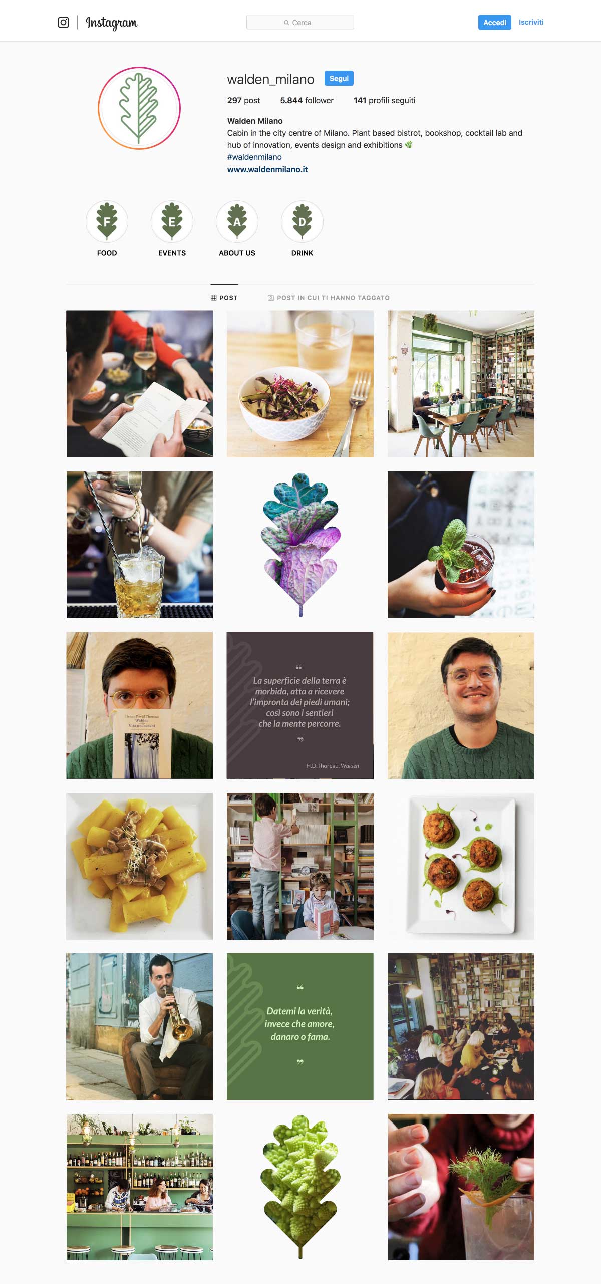 Walden IG Feed Mockup