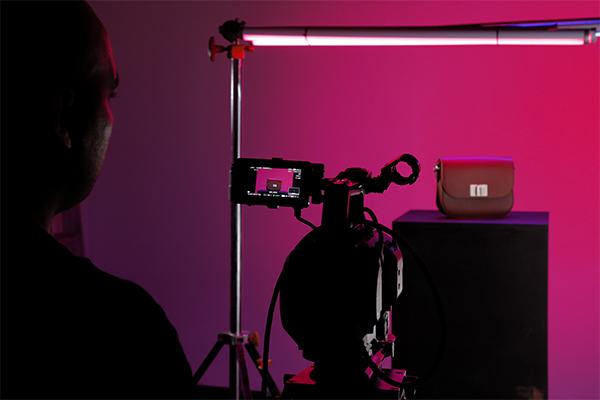 back stage of the video created for Furla by Cromazoo