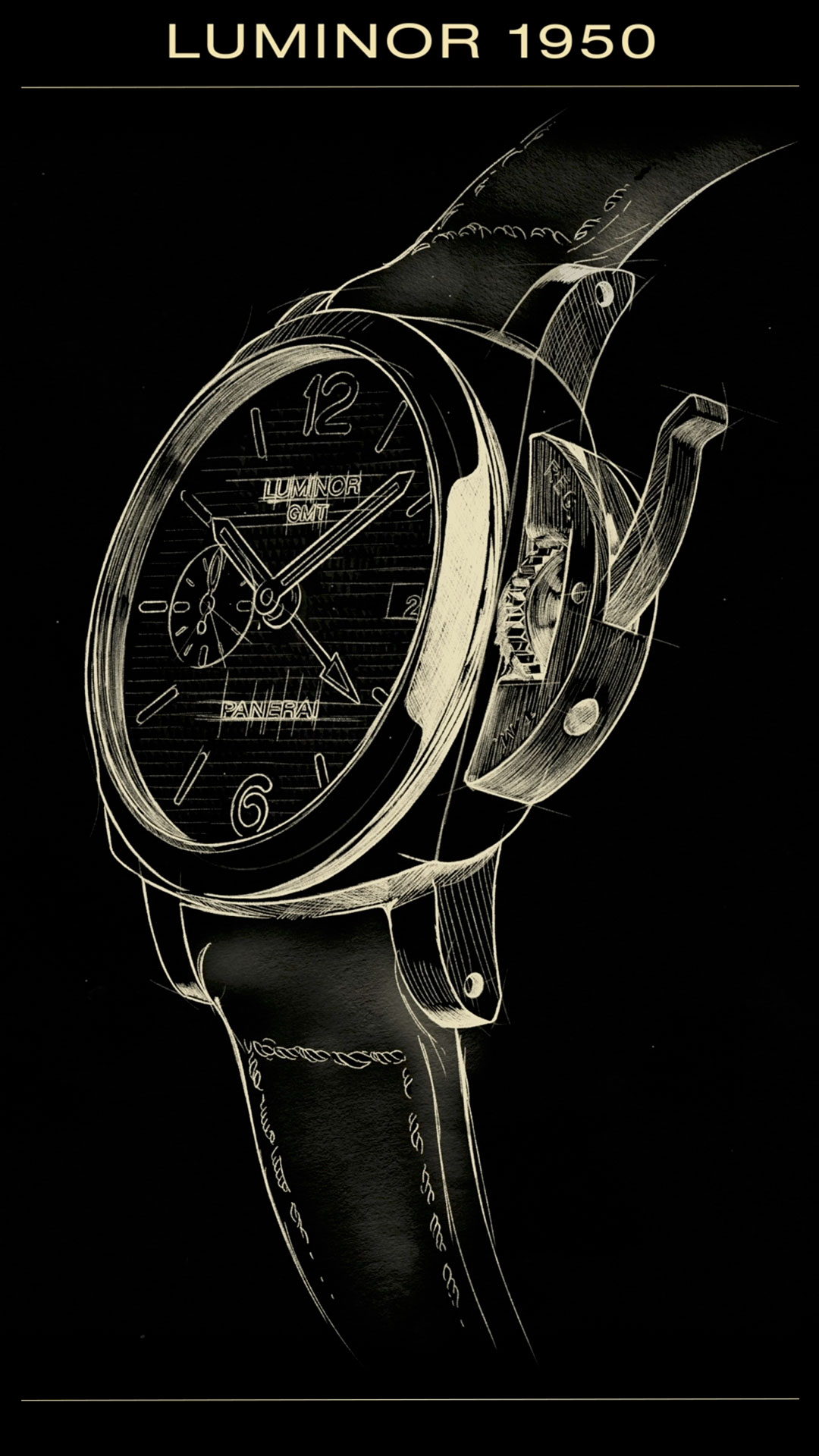 Orologio Panerai luminor1950 Cromazoo frame animazione