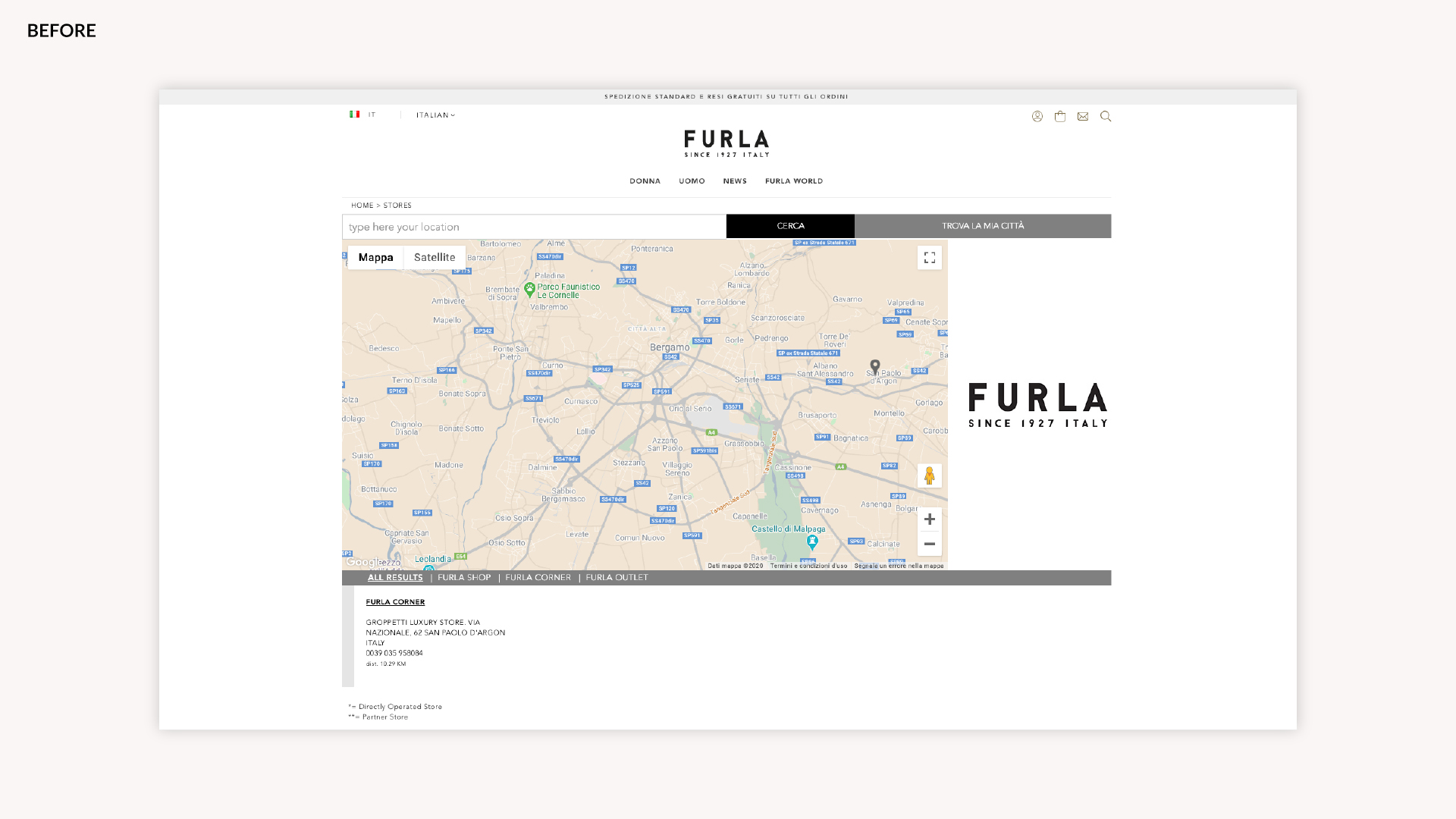 Furla-Website-UX-UI-Cromazoo-Before-StoreLocator